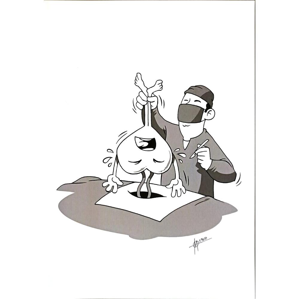 Murat Gürdal Akkoç 29x21cm Orijinal Karikatür BOD06493