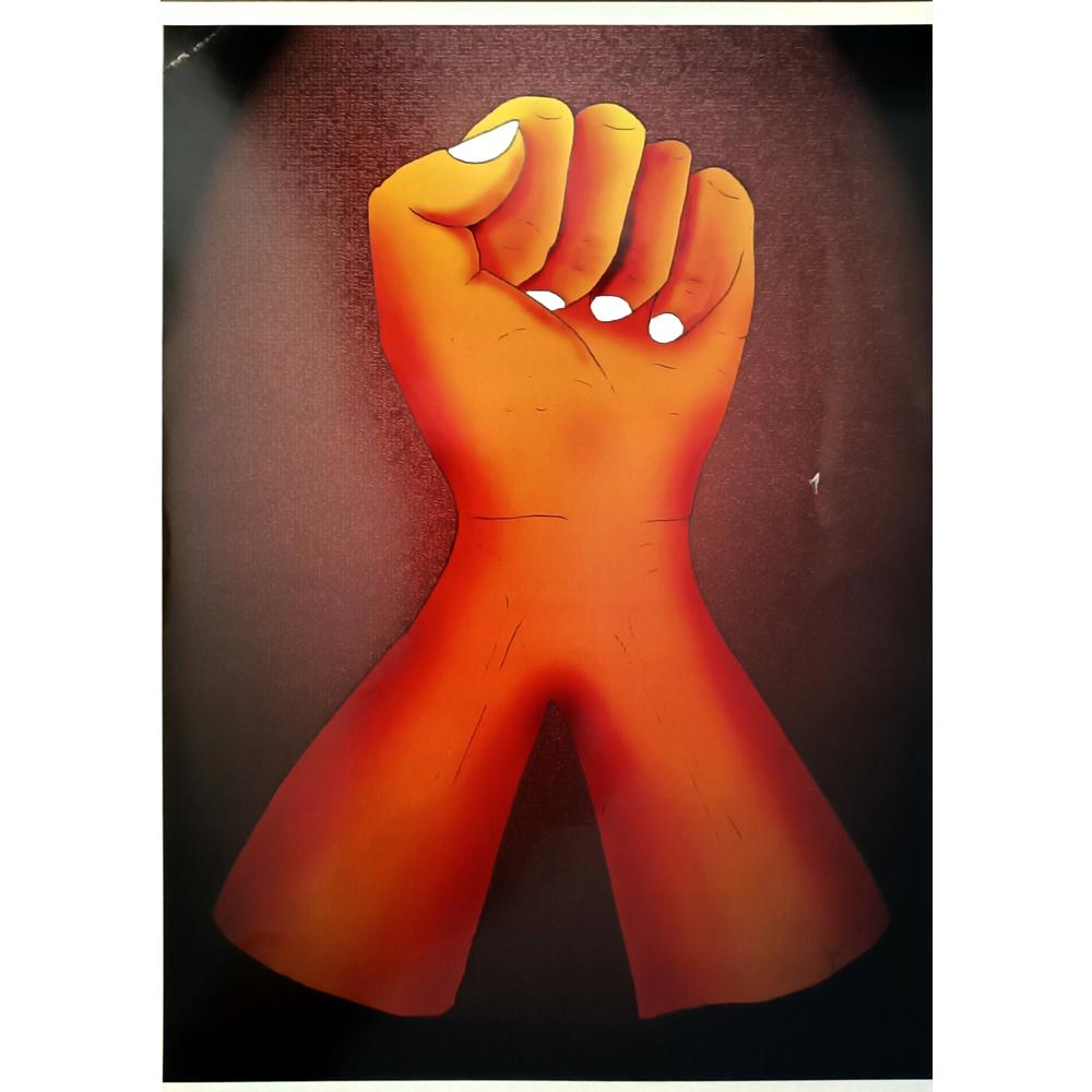 Hüseyin Alparslan 29x21cm Orijinal Karikatür BOD06499