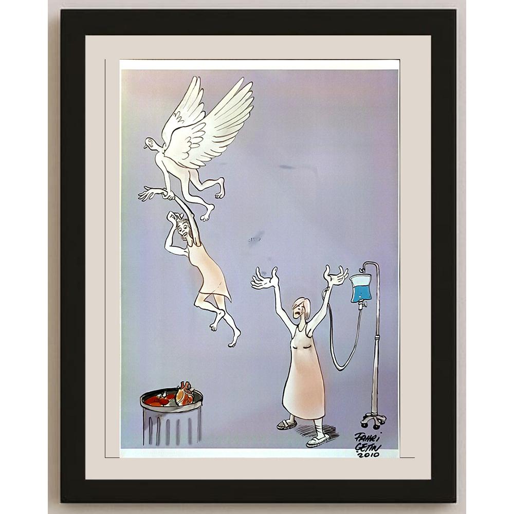 Fahri Çetin 43x30cm Orijinal Karikatür BOD06501