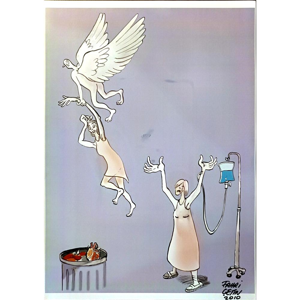 Fahri Çetin 43x30cm Orijinal Karikatür BOD06501