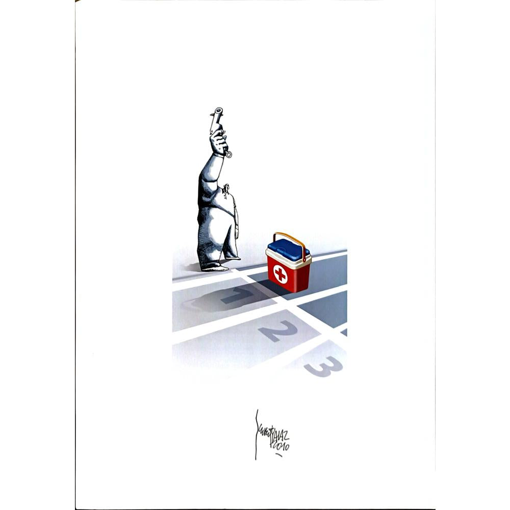 Şevket Yalaz 43x30cm Orijinal Karikatür BOD06503