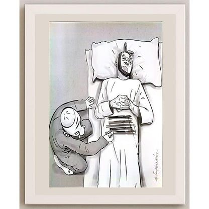 Oktay Bingöl 43x30cm Orijinal Karikatür BOD06504