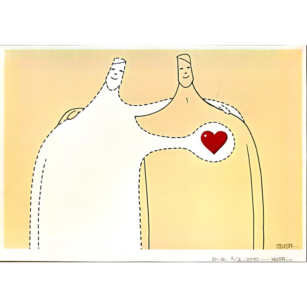 Musa Gümüş 43x30cm Orijinal Karikatür BOD06508