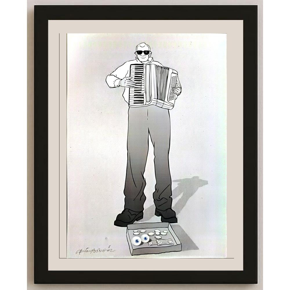 Oktay Bingöl 43x30cm Orijinal Karikatür BOD06509