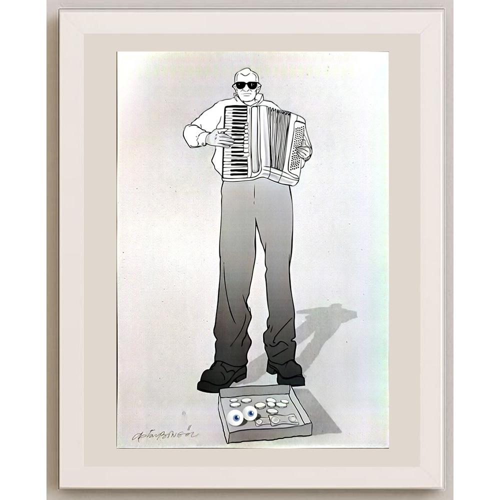 Oktay Bingöl 43x30cm Orijinal Karikatür BOD06509