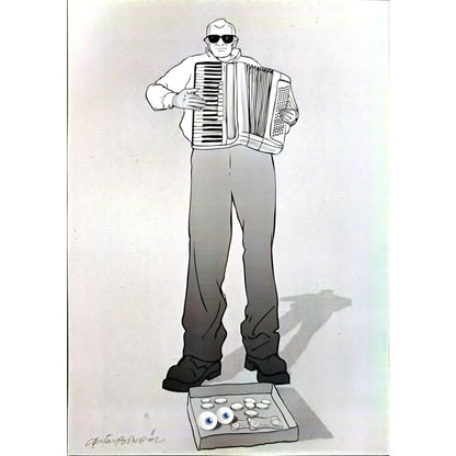 Oktay Bingöl 43x30cm Orijinal Karikatür BOD06509