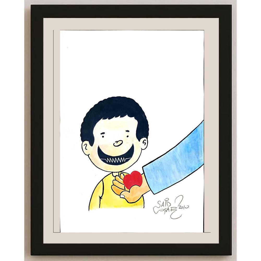 Sait Coşar 21x29cm Orijinal Karikatür BOD06510