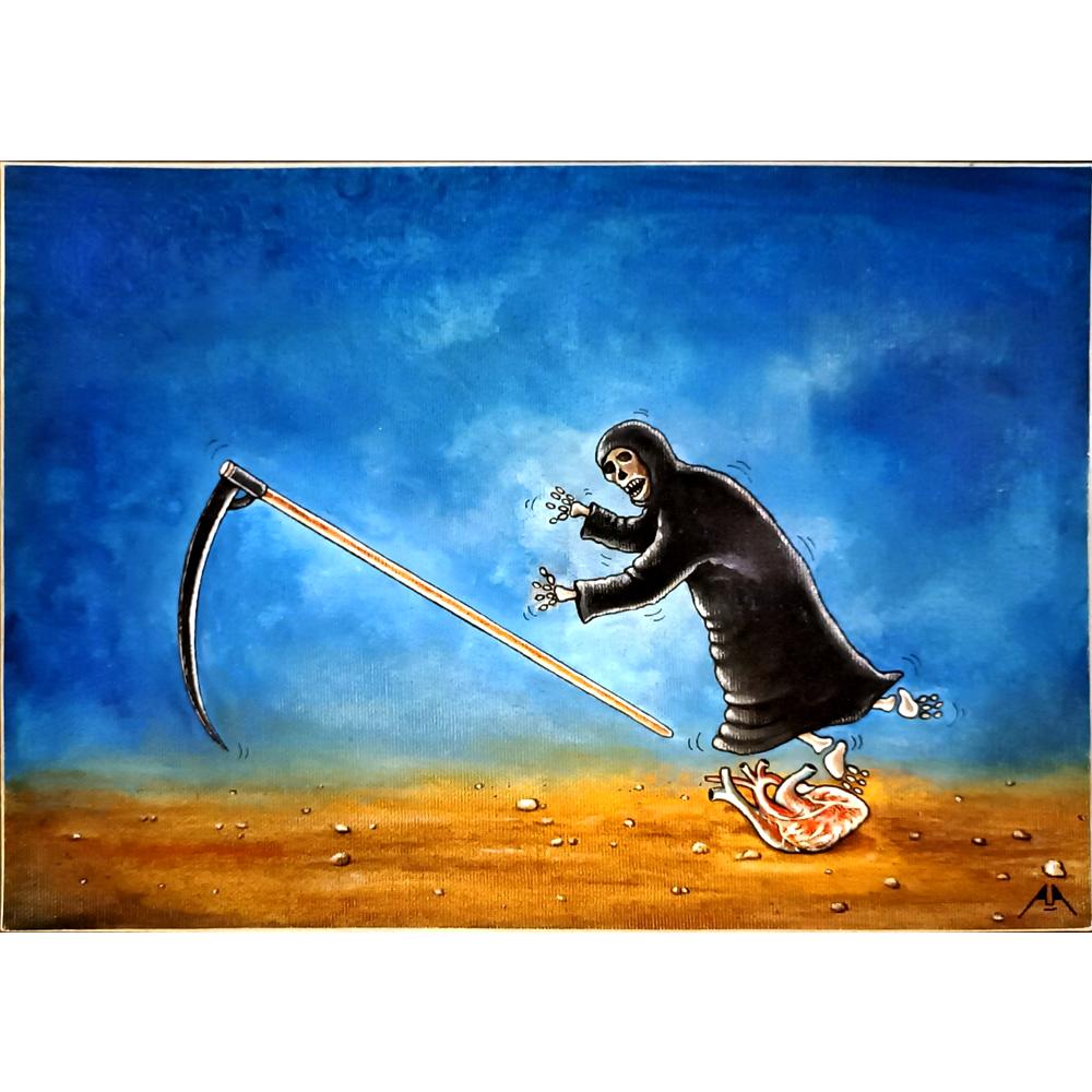 Aşkın Ayrancıoğlu 21x29cm Orijinal Karikatür BOD06511