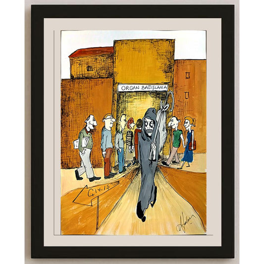 Aylin Sankur 21x29cm Orijinal Karikatür BOD06512