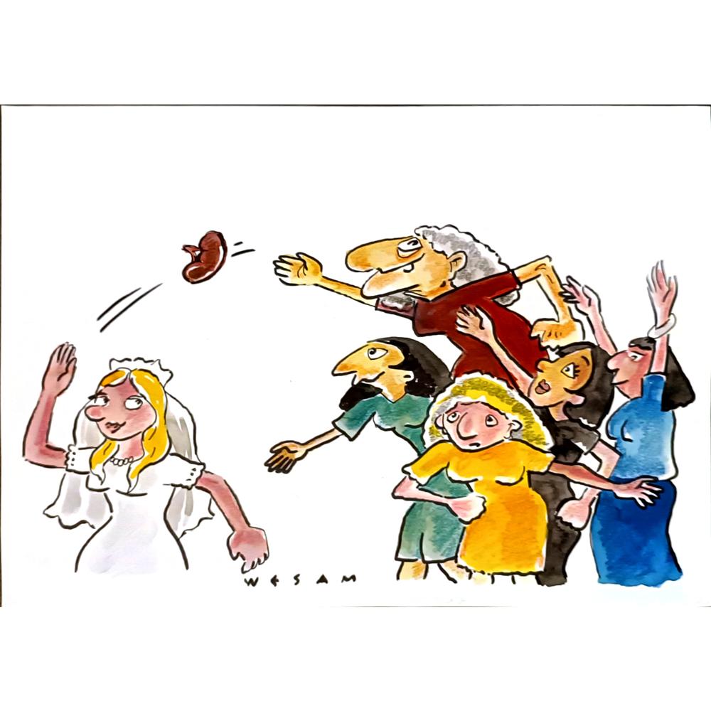 Wesam Khalil 21x29cm Orijinal Karikatür BOD06514