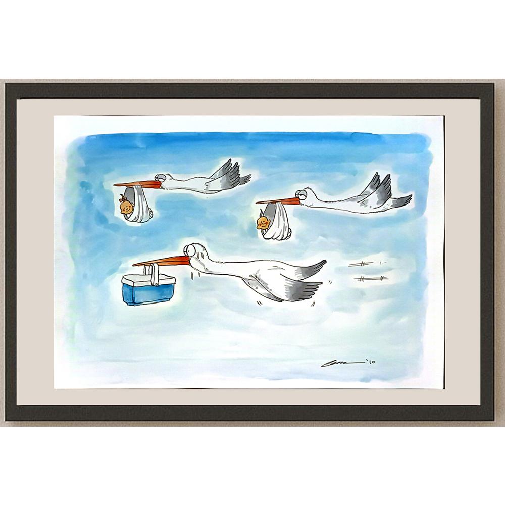 Cem Güzeloğlu 33x21cm Orijinal Karikatür BOD06518