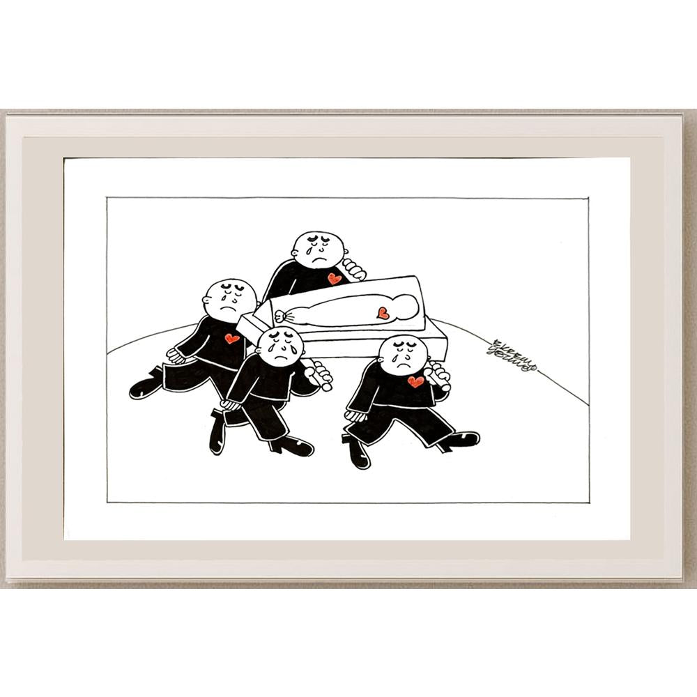 Ekrem Yetim 29x21cm Orijinal Karikatür BOD06525