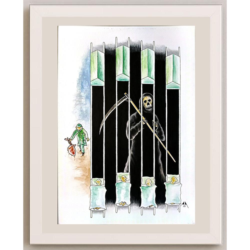 Aşkın Ayrancıoğlu 21x29cm Orijinal Karikatür BOD06528