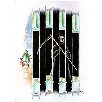 Aşkın Ayrancıoğlu 21x29cm Orijinal Karikatür BOD06528