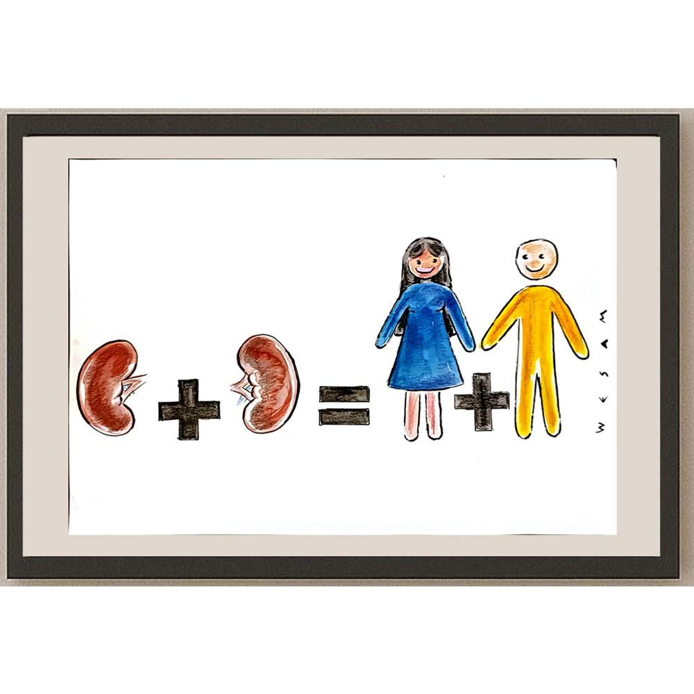Wesam Khalil 29x21cm Orijinal Karikatür BOD06530