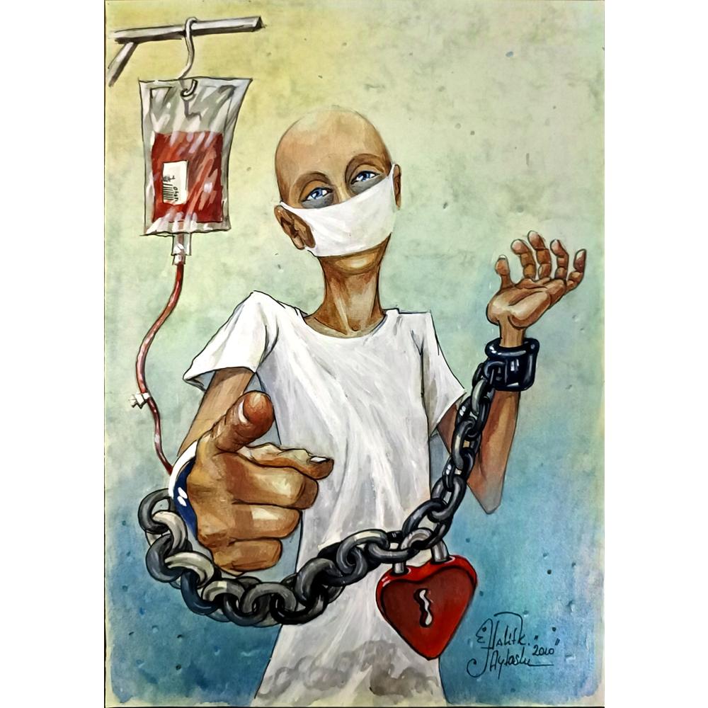 Halit Kurtulmuş Aytoslu 29x21cm Orijinal Karikatür BOD06532