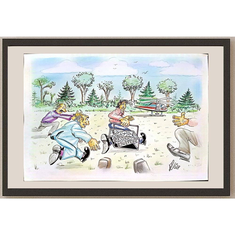 Uğur Pamuk 35x25cm Orijinal Karikatür BOD06538