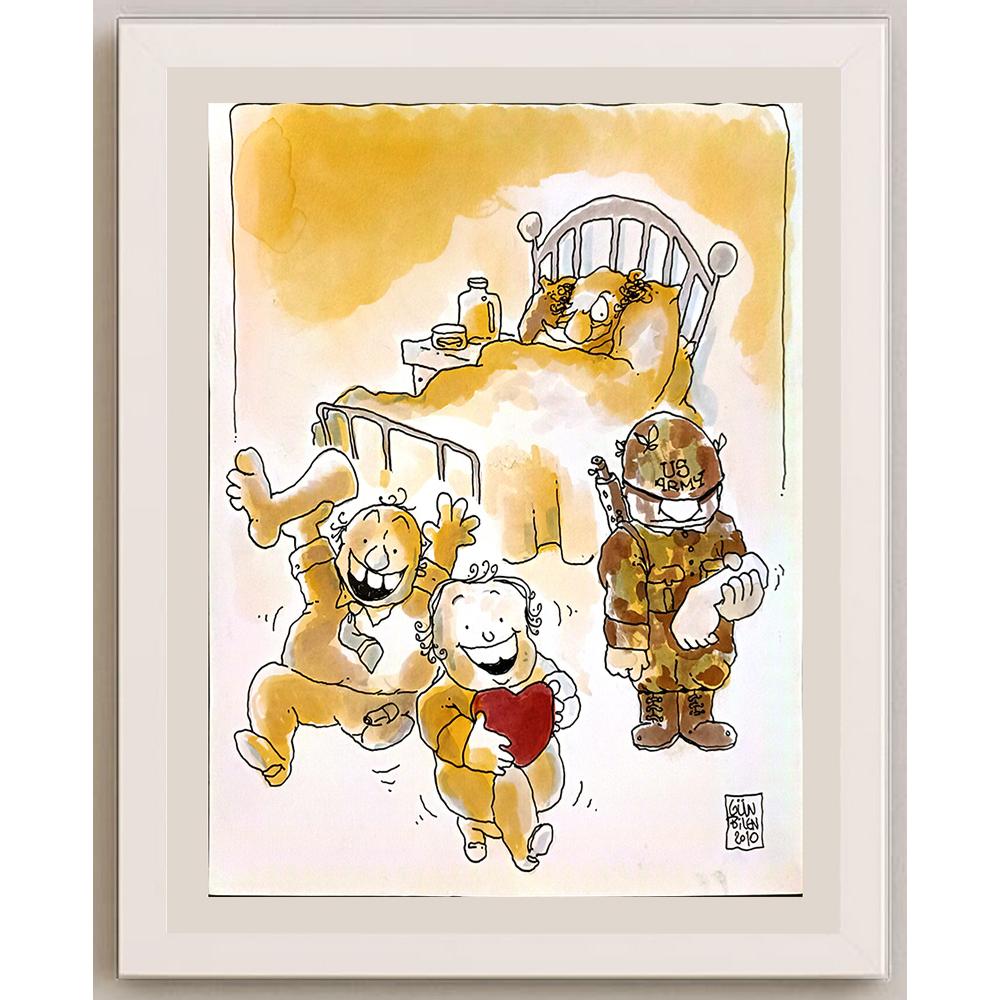Serdar Günbilen 43x30cm Orijinal Karikatür BOD06541