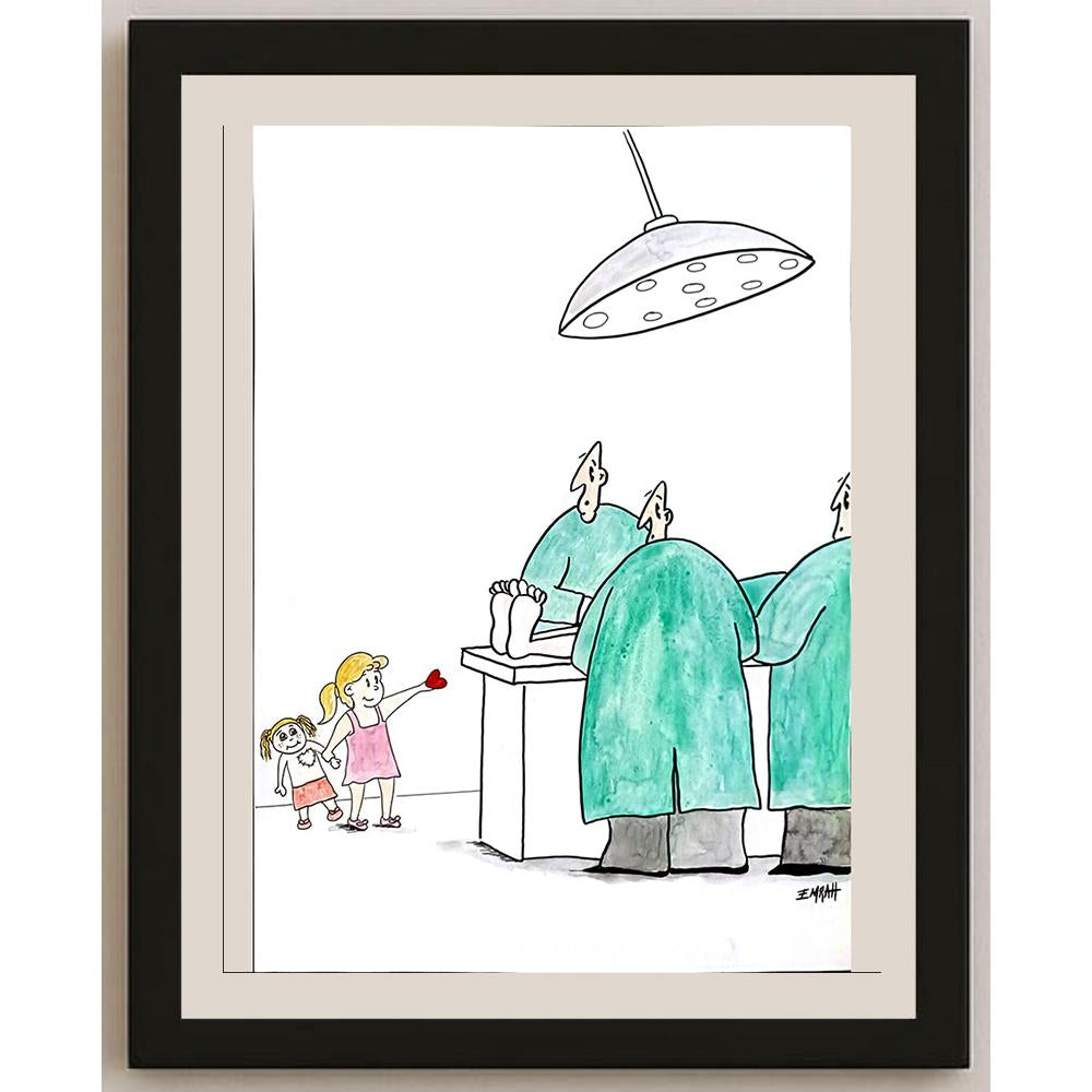 Emrah Arıkan 43x30cm Orijinal Karikatür BOD06546