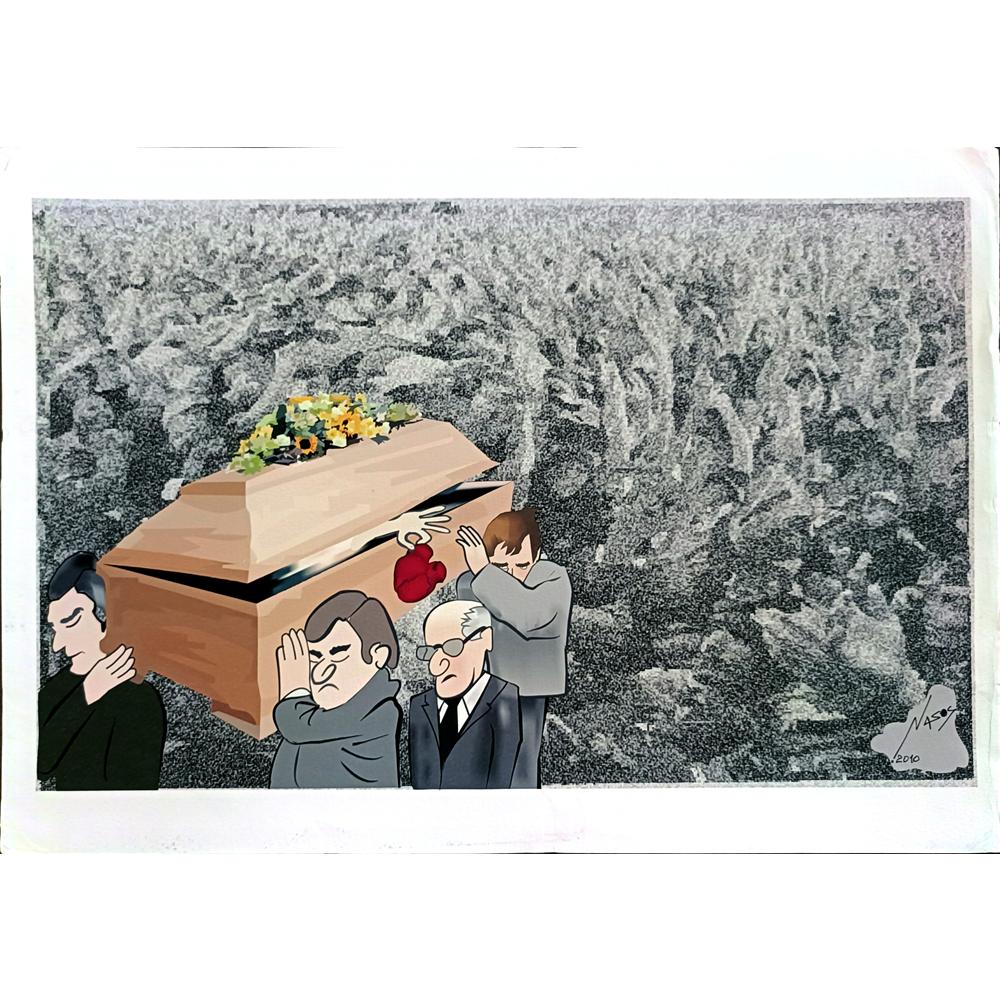 Athanassios Efthimiadis 43x30cm Orijinal Karikatür BOD06548