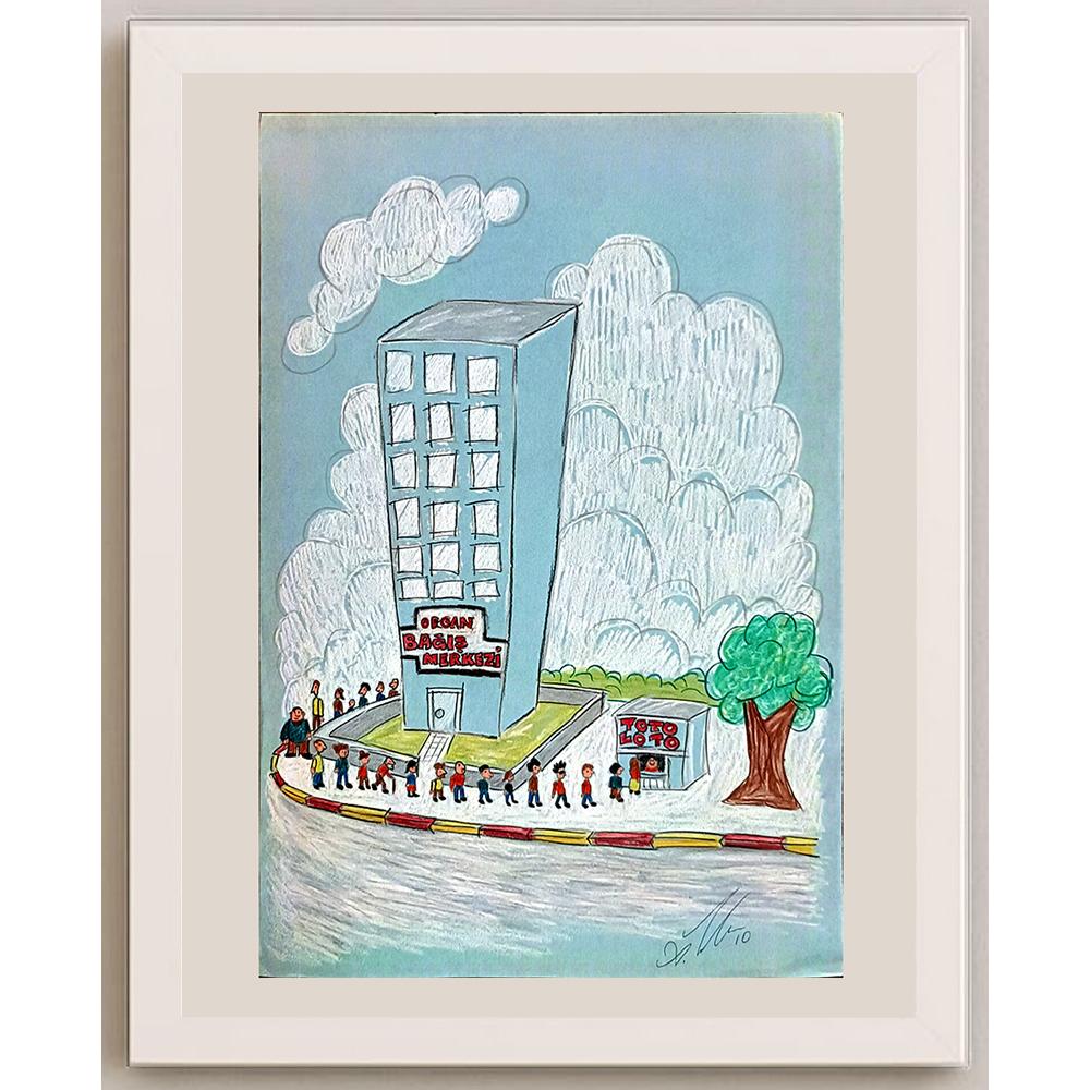 Azem Yılmaz 43x30cm Orijinal Karikatür BOD06549