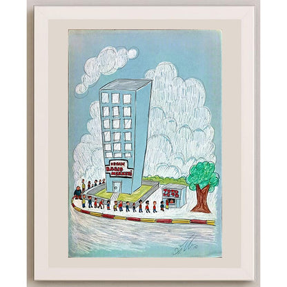 Azem Yılmaz 43x30cm Orijinal Karikatür BOD06549