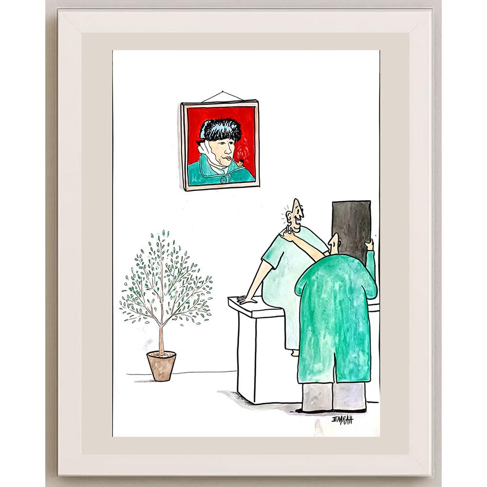 Emrah Arıkan 43x30cm Orijinal Karikatür BOD06550