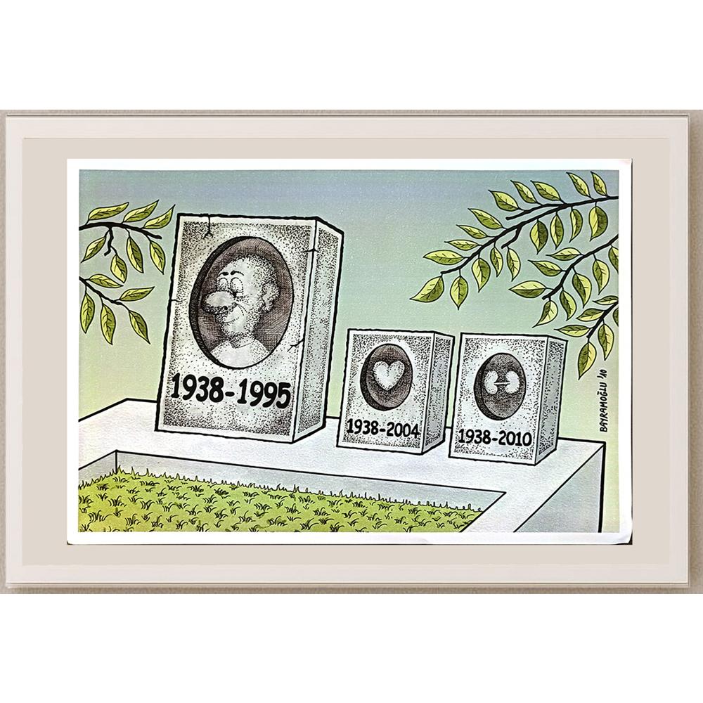 Recep Bayramoğlu 43x30cm Orijinal Karikatür BOD06551