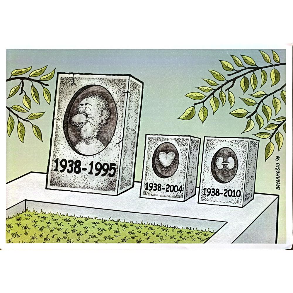 Recep Bayramoğlu 43x30cm Orijinal Karikatür BOD06551
