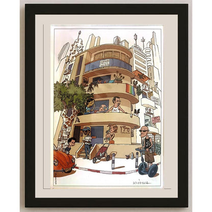 Michel Kichka 29x21cm Orijinal Karikatür BOD06552