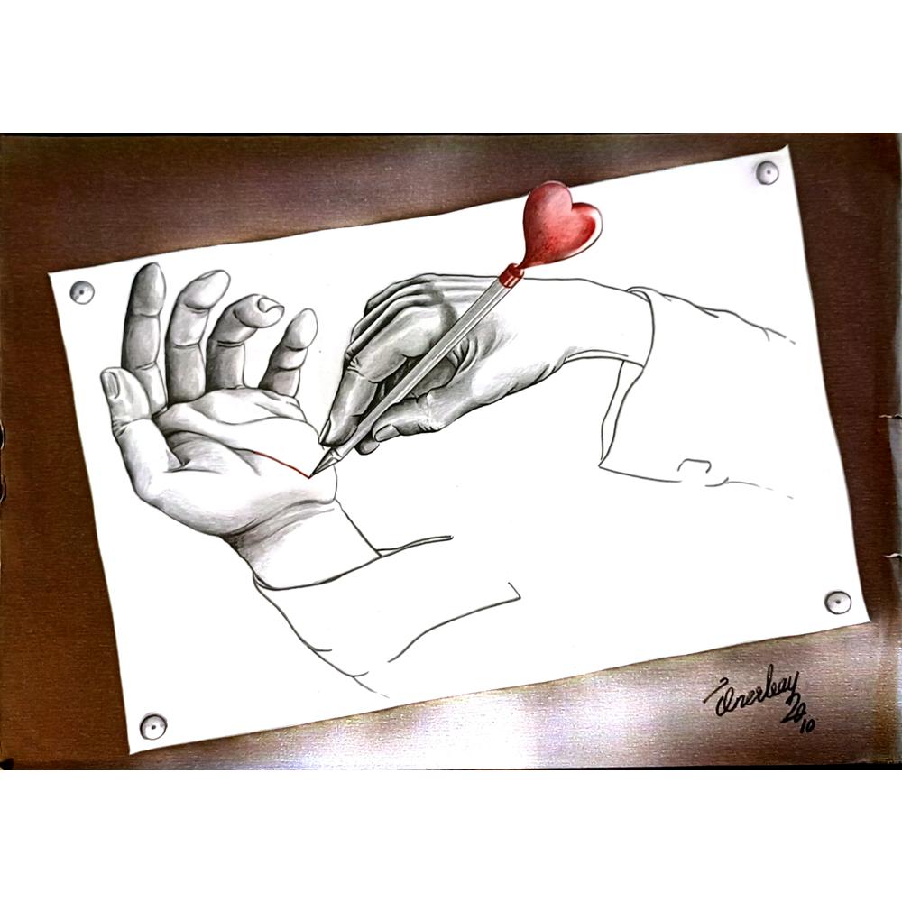 Önder Önerbay 43x30cm Orijinal Karikatür BOD06553