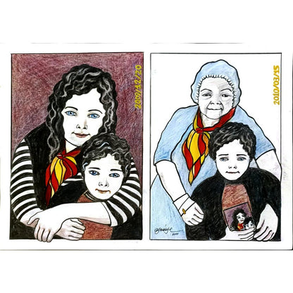 Nazmiye Zeber 43x30cm Orijinal Karikatür BOD06557