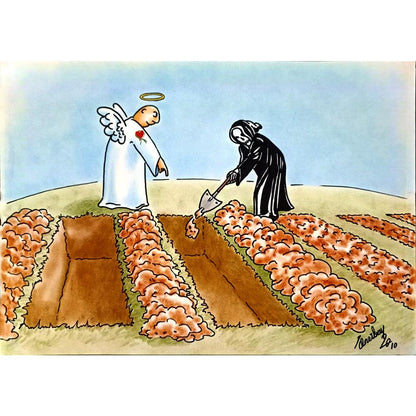 Önder Önerbay 43x30cm Orijinal Karikatür BOD06558