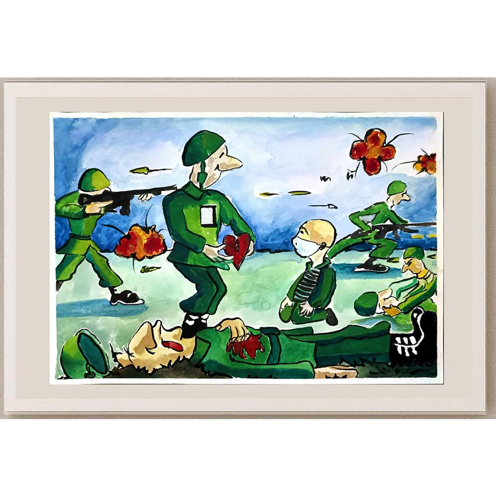 Emine İnci 43x30cm Orijinal Karikatür BOD06559