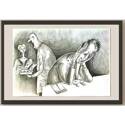 Emine İnci 43x30cm Orijinal Karikatür BOD06560