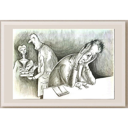 Emine İnci 43x30cm Orijinal Karikatür BOD06560