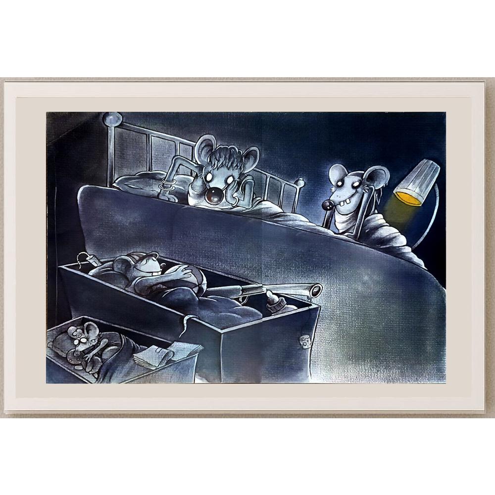 Rahim Baggal Asgari 43x30cm Orijinal Karikatür BOD06562
