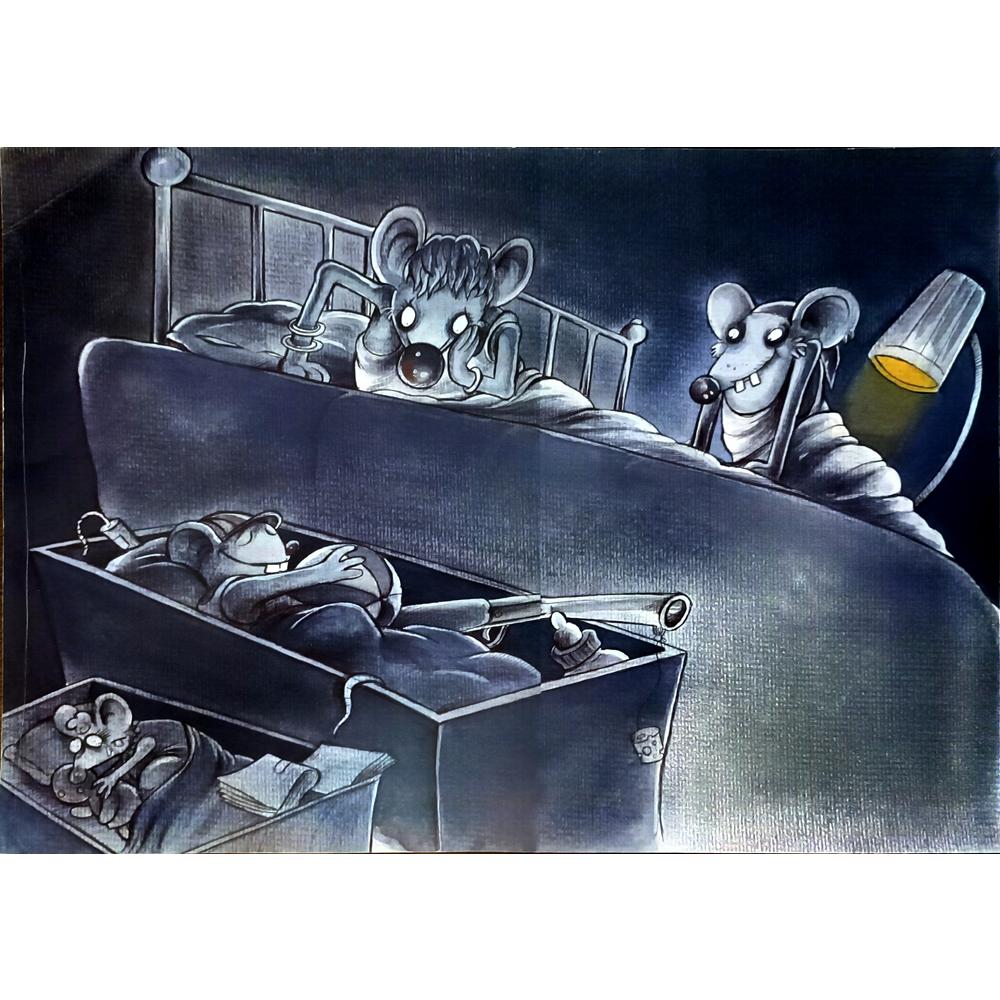 Rahim Baggal Asgari 43x30cm Orijinal Karikatür BOD06562