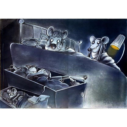 Rahim Baggal Asgari 43x30cm Orijinal Karikatür BOD06562