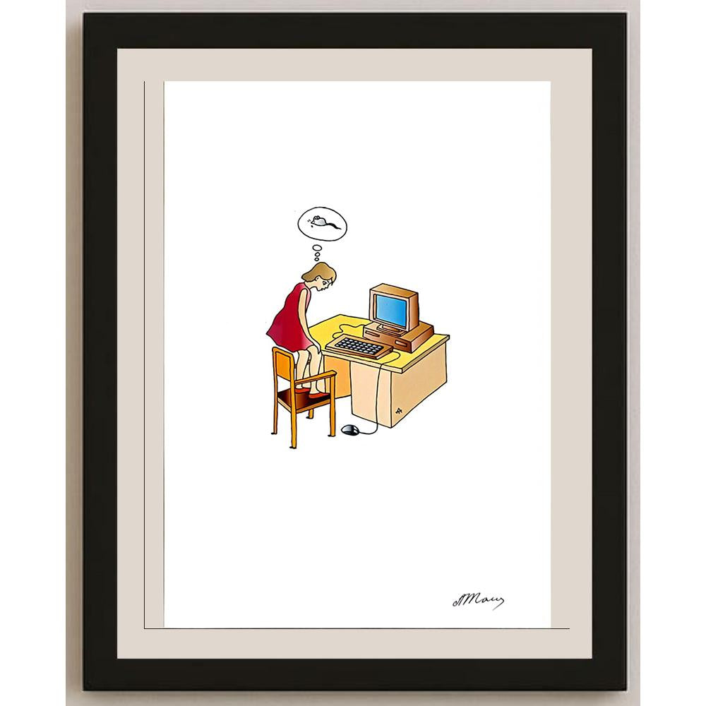 Alexei Talimonov 29x21cm Orijinal Karikatür BOD06570