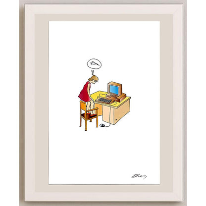 Alexei Talimonov 29x21cm Orijinal Karikatür BOD06570