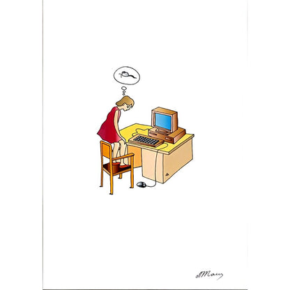 Alexei Talimonov 29x21cm Orijinal Karikatür BOD06570