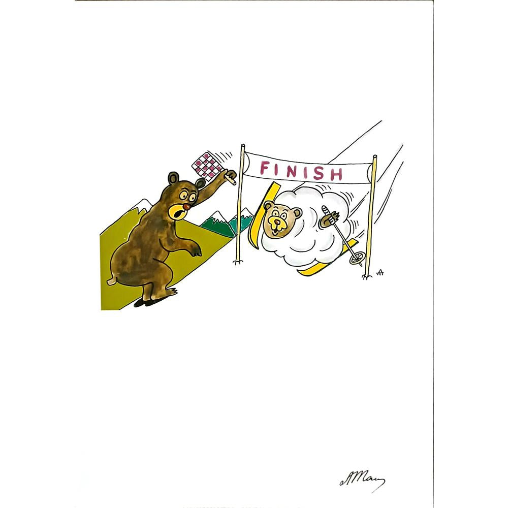 Alexei Talimonov 29x21cm Orijinal Karikatür BOD06571
