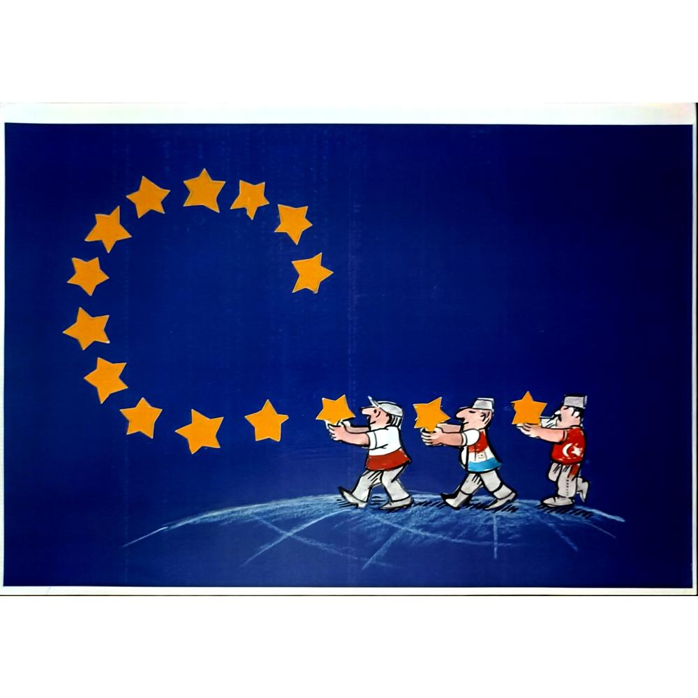 Wolfgang Schlegel 29x21cm Orijinal Karikatür BOD06577