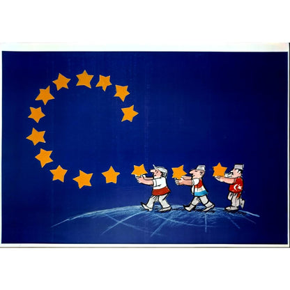 Wolfgang Schlegel 29x21cm Orijinal Karikatür BOD06577