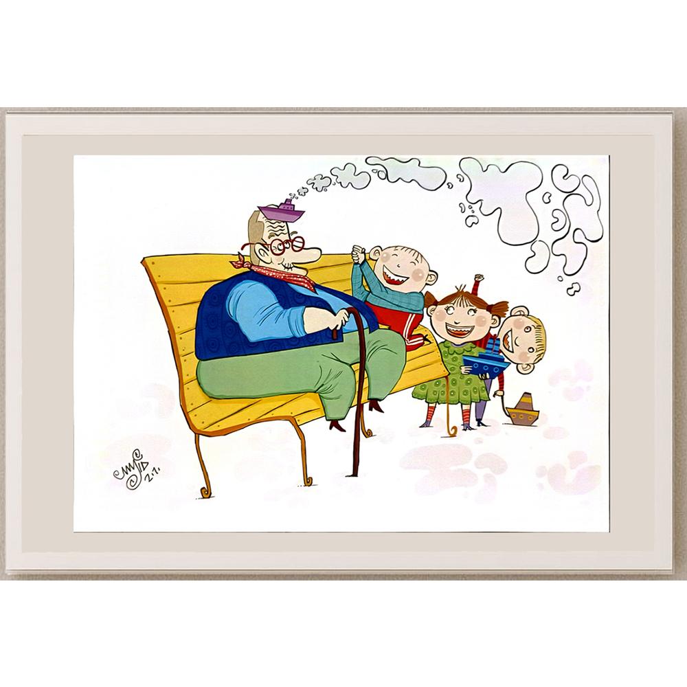 Majid Salehi 29x21cm Orijinal Karikatür BOD06578