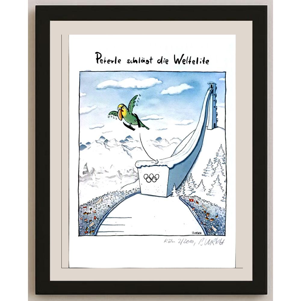 Burkhard Fritsche 29x21cm Orijinal Karikatür BOD06579