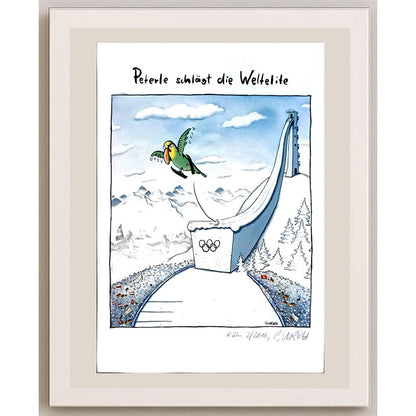 Burkhard Fritsche 29x21cm Orijinal Karikatür BOD06579