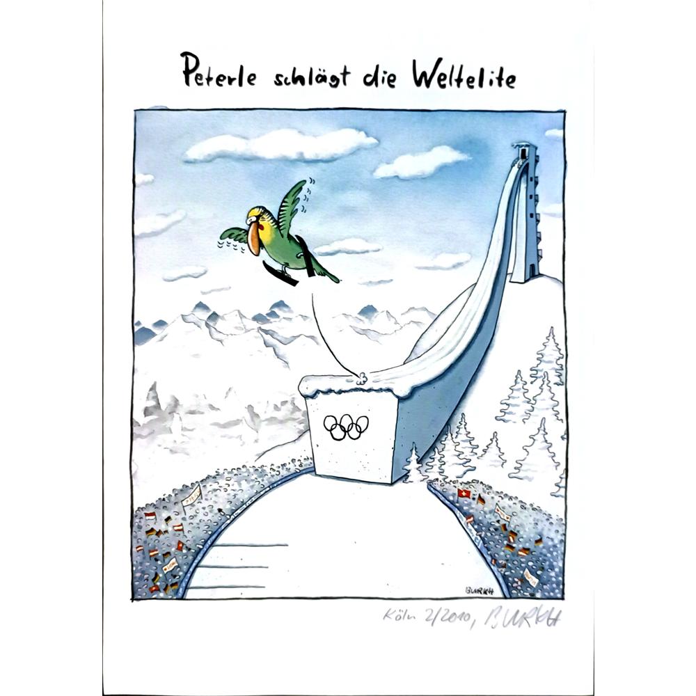Burkhard Fritsche 29x21cm Orijinal Karikatür BOD06579