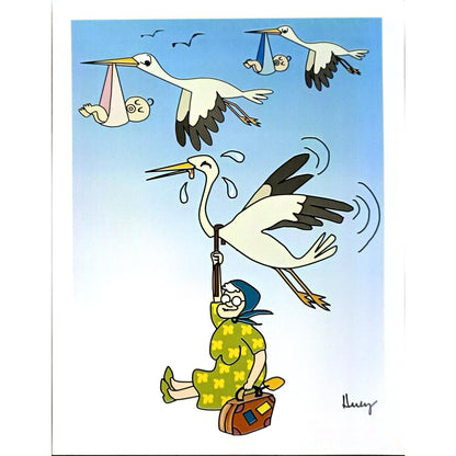 Huey Nguyen Huu 29x21cm Orijinal Karikatür BOD06585